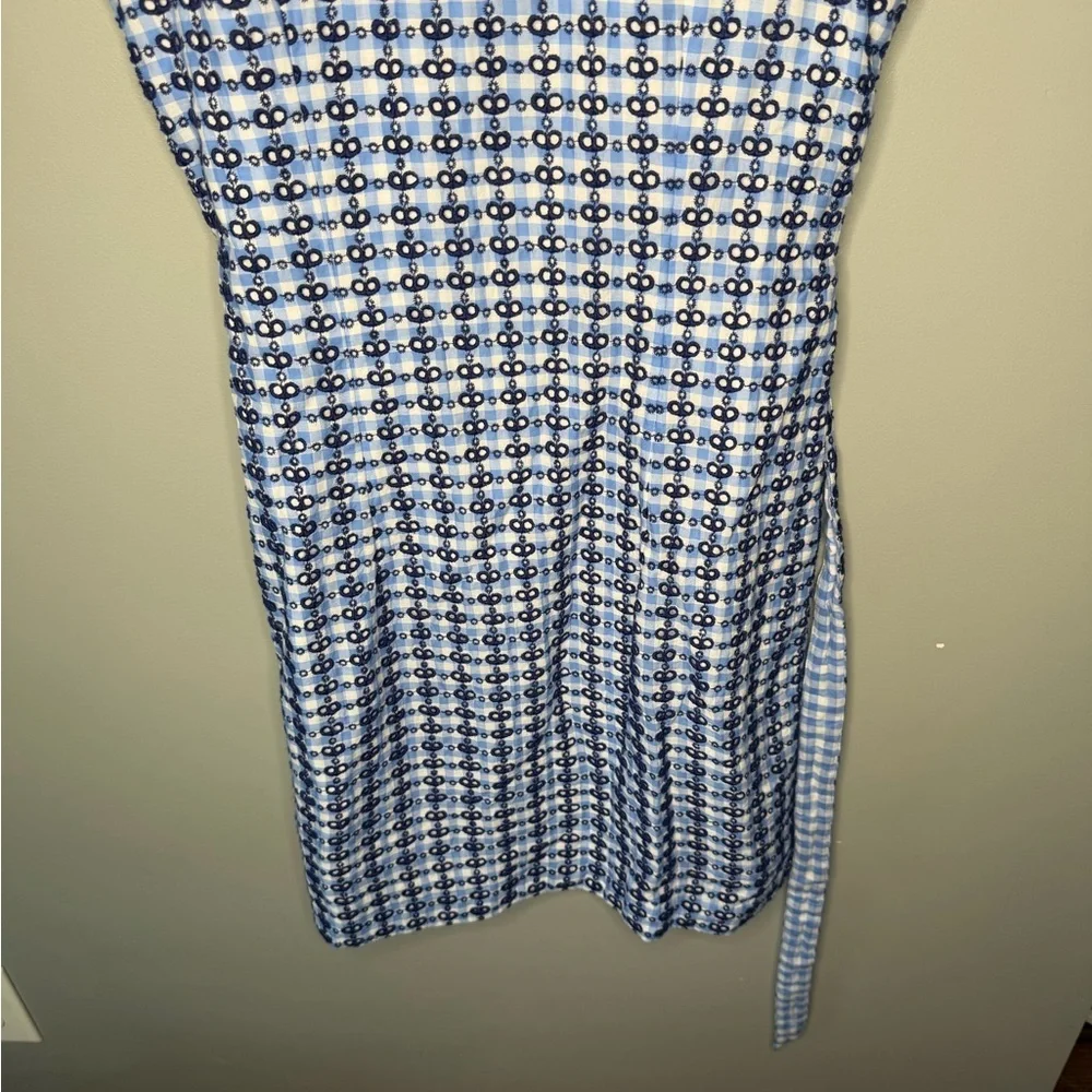 Vineyard Vines Eyelet Gingham Belted Mini Dress - Picture 9 of 11